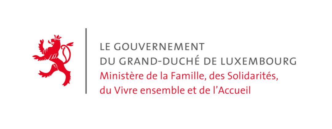 Ministry of Family Affairs, Solidarity, Living Together and Reception of Luxembourg logo